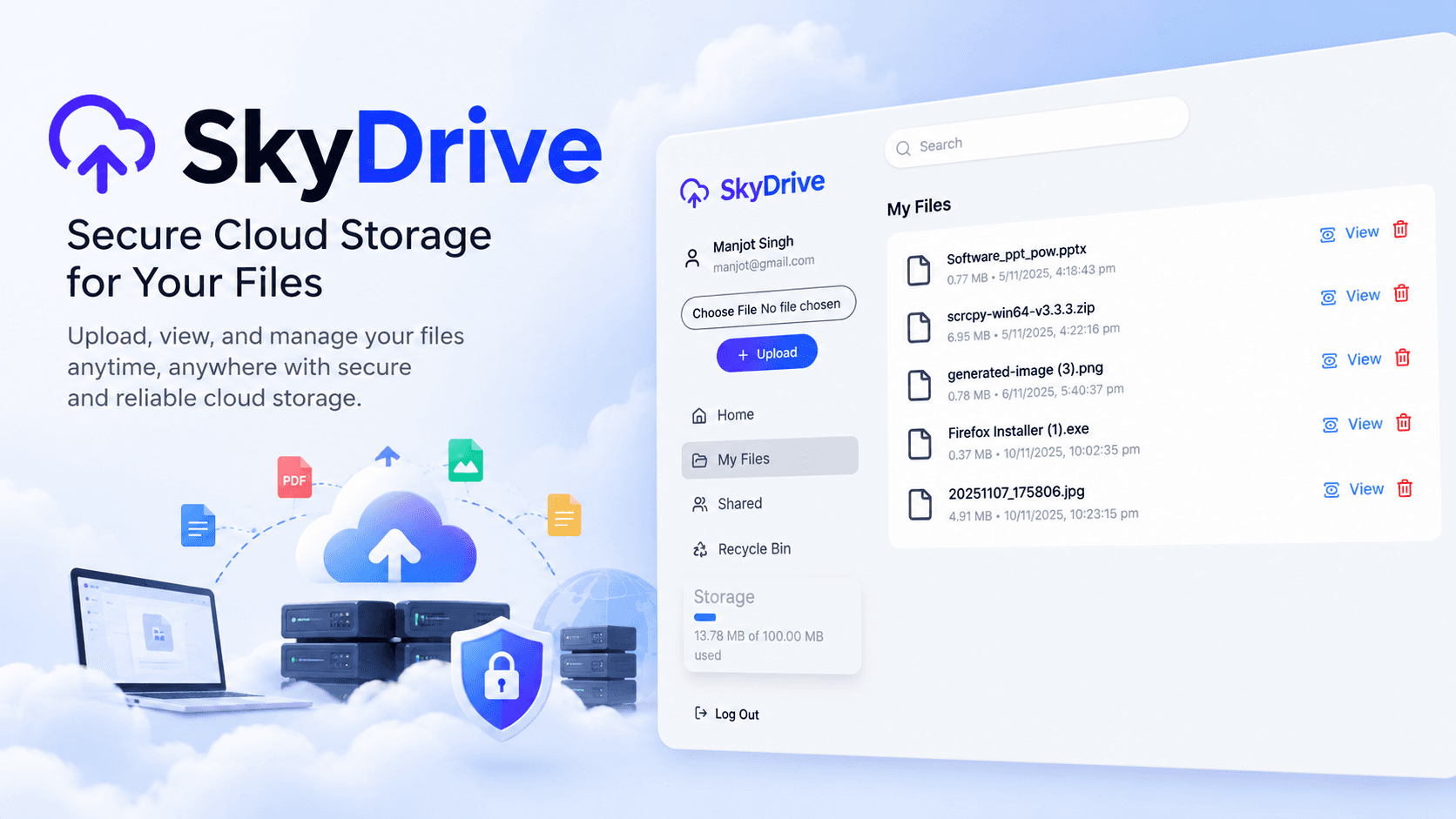 SkyDrive - Cloud Storage Platform